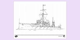 Click on any picture of boats, ships, speedboats, battleships, submarines, sailboats and others to start coloring. Free Battleship Colouring Page Primary Resources Twinkl