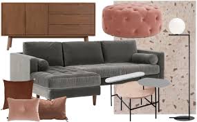 En gris et rose la douceur est de mise pour evgeniya belkina du cabinet d'architecte rindes et l'artiste 3d elena ivanova de planifier a , qui ont travaillé. Un Salon En Gris Et Rose A La Deco Chic Joli Place