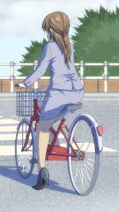 自転車にのるOL - ibisPaint