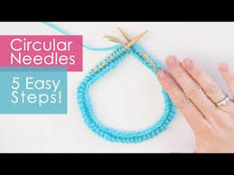 Either double pointed needles (dpns) tutorial here, or a technique called 'magic loop' which employs a single long circular needle. Circular Needles Knitting In 5 Easy Steps Youtube