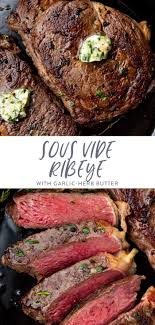 Frozen cook time = fresh cook time x 1.5. Sous Vide Ribeye With Garlic Herb Butter 40 Aprons