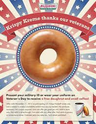 Veterans Day Krispy Kreme Doughnuts And Coffee Free Coffee Krispy Kreme Krispy Kreme Coupons