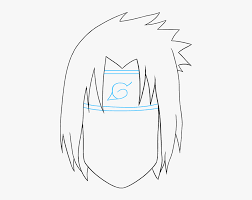 How To Draw Sasuke Uchiha From Naruto - Drawing Sasuke Face, Hd Png  Download , Transparent Png Image - Pngitem
