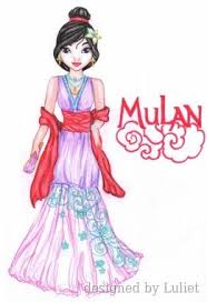 Mulan Disney Glamour Design Drawn By Luliet Topmodel Topmodel Zeichnen Mulan