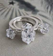 Herkimer Diamond Solitaire Rings Erica Weiner Pretty Engagement Rings Herkimer Diamond Cheap Engagement Rings