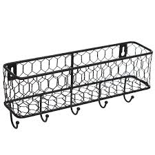 Wire mesh mail es uno de los libros de ccc revisados aquí. Modern Black Metal Wall Mounted Key And Mail Sorter Storage Rack W Chicken Wire Mesh Basket Buy Online In Bahamas At Bahamas Desertcart Com Productid 40804192