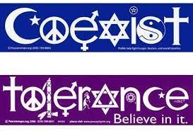 Coexist definition, to exist together or at the same time. Amazon Com Coexist And Tolerance Bumper Stickers Automotive