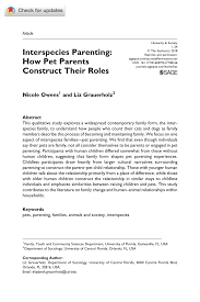 Whether you have time to be creative or you're totally rushed, we'll hook you up with the right sites. Pdf Interspecies Parenting How Pet Parents Construct Their Roles