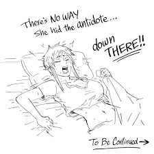 bb (baalbuddy), original, absurdres, highres, 1girl, aubry (dark elf  stepsister), bed sheet, blush, breasts, crop top, dreaming, female pervert,  imagining, large breasts, lying, midriff, navel, on back, open mouth,  pervert, sheet grab,