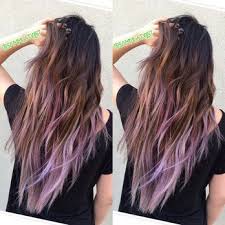 Balayage Ombre Of Ash Brown With Lilac Tips Hair By Sammi Situ Please Text Me At 6264763697 For An Appointment Lavender Hair Tips Hair Styles Purple Hair