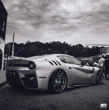 A Ferrari F12 Tdf Edited Black White Lowered And With A Relocated Center Exhaust Photo Edited By Carli Ferrari F12 Tdf Ferrari F12berlinetta Ferrari F12
