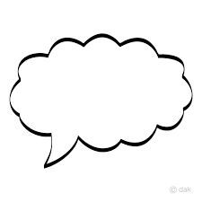Please read it before use! Cute Cloud Speech Bubble Clipart Free Png Image Illustoon