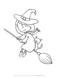 Plus, it's an easy way to celebrate each season or special holidays. Witch Flying On Broom Coloring Page All Kids Network