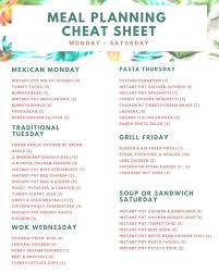 I Made A Meal Planning Cheat Sheet For My Ww Friendly Recipes I Have Noted The Ww Freestyle Smart Points For In 2020 Meal Planning Menus Easy Meal Plans Meal Planning
