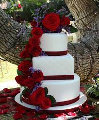 Cascading Rose Cake Other Mixed Shaped Wedding Cakes Square Wedding Cakes Cool Wedding Cakes Wedding Cake Knife And Server Set