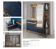Davenza Home Furniture Style Blue Bedroom Bed Furniture Design Furniture Bedroom Furniture Design