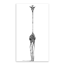 Large Black And White Animal Prints No Framed Nordic Minimalist Black White Abstract Giraffe Animal Pop Art Print Poster Hippie Wall Picture Can Large Canvas Art Diy Canvas Pictures Poster Prints