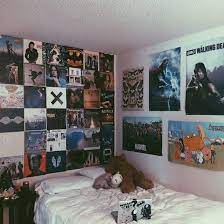 Black Grunge Lp Posters Punk Rock Room Style Vinyl Vinyls Wall Grunge Bedroom Rock Bedroom Tumblr Rooms
