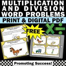 Relate multiplication and division equationsget 5 of 7 questions to level up! Free Multiplication And Division Word Problems 3rd Grade Math Review Digital