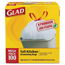 Glad tall kitchen drawstring trash bags feature a reinforced top, middle and bottom as well as reinforcing strength bands to prevent rips and tears, . Glad Tall Kitchen Drawstring Trash Bags Item Cox78526 Reinforcing Bands Help Add Strength Using Less Plastic Kitchen Bag Trash Bags Kitchen Garbage Bags