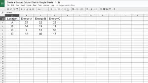 Google Sheets Create A Stacked Column Chart