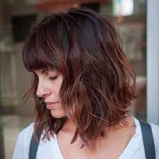 It's a messy fringe hairdo with bangs that not only go across the forehead like traditional bangs but also frame your face blending with short side pieces. 27 Short Hairstyles To Try In 2021 Thick Hair Styles Stacked Bob Haircut Bobs Haircuts