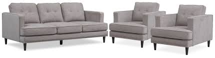 Parker Sofa And 2 Chairs Value City Furniture Living Room Seating City Furniture
