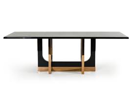A X Padua Modern Large Black Crocodile Rose Gold Dining Table Dining Table Gold Furniture Design Modern Furniture Dining Table