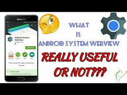 Cari webview system android klik opsi perbarui atau update Android System Webview Install Uninstall Enable Disable