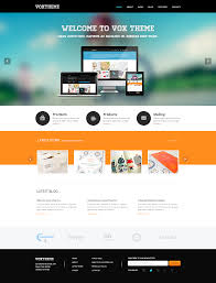 Vox Clean Modern Psd Template Design Webdesign Template Web Graphic Psd Photoshop Clean Business Simple Web Design Website Design Psd Templates