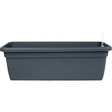Ein blumenkasten mit wasserspeicher bietet da eine hervorragende hilfestellung. Blumenkasten Gigant 60 Cm Inkl Bewasserungssystem Anthrazit Kaufen Bei Obi