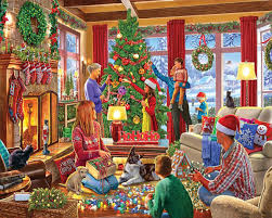 Decorating The Tree 1000 Pieces White Mountain Puzzle Warehouse Christmas Puzzle Christmas Jigsaws Christmas Jigsaw Puzzles