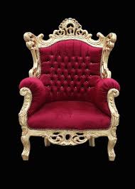 Throne Chair Fancy Chair Throne Chair Red Velvet Chair