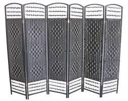 Maybe you would like to learn more about one of these? Wicker Hand Made Room Divider Black 6 Panels Eazy Goods