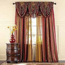 Chris Madden Drapes They Are Sheer So You Need Another Solid Panel Underneath I Have The Cream Color Underneath And The Ri Dining Room Drapes Home Decor Home