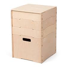 Unfinished Wood Stackable Art And Craft Storage Boxes Wit Https Www Amazon Com Dp B01myaggj4 Ref Cm Craft Storage Box Craft Storage Cabinets Craft Storage