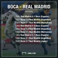 Real madrid are celebrating the anniversaries of the club's 13 european cup triumphs during the period between 11 may and 13 june. Boca Real Madrid Una Rivalidad Que No Sabe De Fronteras Goal Com