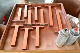 Spanish Craftsman Bohemian Bathroom Not Reveal A Designer At Home Ikea Shelf Brackets Ikea Shelves Copper Spray Paint