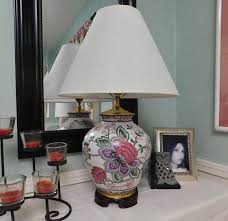 Vintage Chinoiserie Lamp Ceramic Ginger Jar Table Lamp Asian Vintage Chinoiserie Jar Table Lamp Ginger Jars