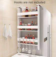How To Organize A Small Kitchen Without A Pantry Our Home Sweet Home Kitchen Without Pantry Refrigerator Storage Spice Rack Kitchen Cabinet