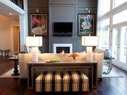 Live edge sofa table, behind the couch table, with metal legs, home bar table, bar height table, living room table. Pin By Sofacouchs On Copperman Residence In 2020 Sofa Table Design Console Table Behind Sofa Behind Sofa Table