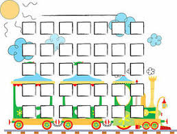 Details About A5 Print Children S Toy Train Reward Chart With Smiley Face Stickers Kids Rm