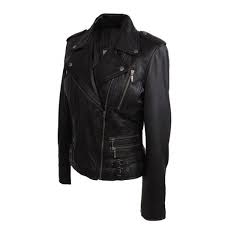 Womens Black Leather Jacket Ms Simple Leather Jackets Women Womens Biker Jacket Leather Jacket Style