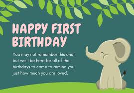 My world changed the first time i saw your face. 150 Perfect First Birthday Card Messages Futureofworking Com