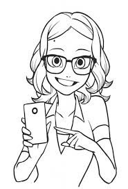 Miraculous ladybug coloring pages alya cesaire. Miraculous Ladybug And Cat Noir Coloring Pages Ambok