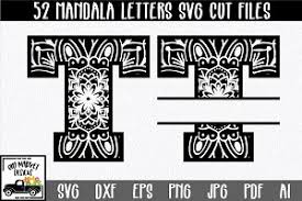 Download Mandala Alphabet Svg Letters Png Pre Designed Photoshop Graphics Creative Market