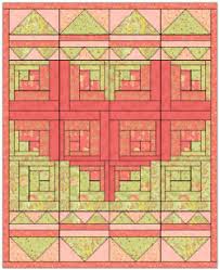 Layer cake sampler quilt by material girls. 38 Free Log Cabin Quilt Patterns Favequilts Com