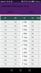 See here ramadan dates in 2017, ramadan 2017 calendar and the number of the remaining days. Ramadan Calendar 2017 Pakistan For Android Apk Download