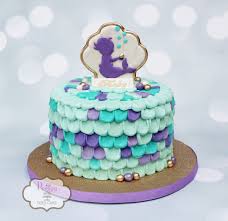 Buttercream Mermaid Baby Shower Cake Purplemermaidcake Mermaidcake Buttercreammerma Mermaid Baby Shower Cake Mermaid Birthday Cakes Baby Shower Cakes Girl