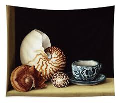 Still Life With Nautilus Tapestry
